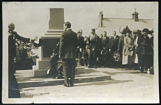 War memorial, Northenden, 1921 unvieling ceremony